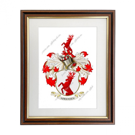 Srensen (Denmark) Coat of Arms Framed Print