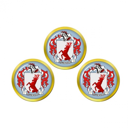 Srensen (Denmark) Coat of Arms Golf Ball Markers