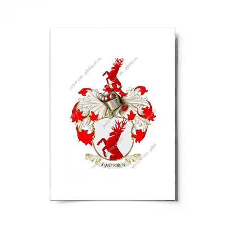 Srensen (Denmark) Coat of Arms Print