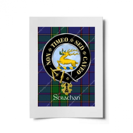 Strachan Scottish Clan Crest Ready to Frame Print