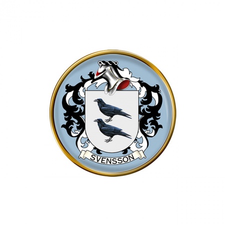 Svensson (Sweden) Coat of Arms Pin Badge