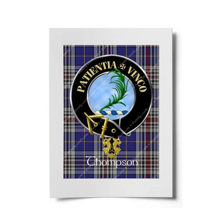 Thompson Scottish Clan Crest Ready to Frame Print
