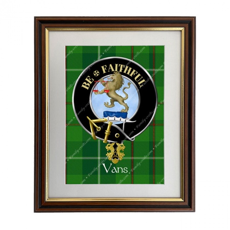 Vans Scottish Clan Crest Framed Print