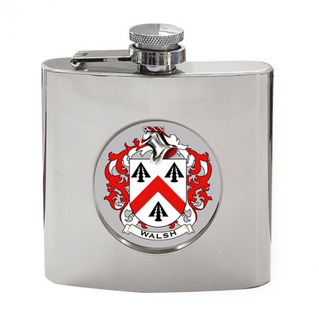 Walsh (Ireland) Coat of Arms Hip Flask