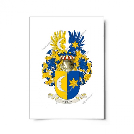 Weber (Germany) Coat of Arms Print