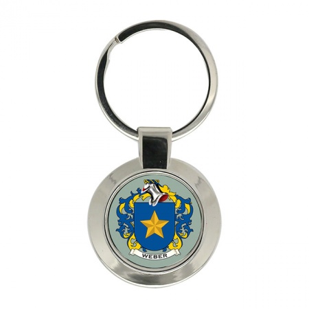 Weber (Swiss) Coat of Arms Key Ring