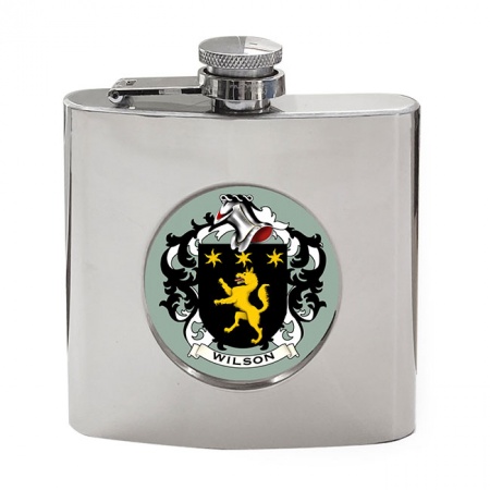 Wilson (England) Coat of Arms Hip Flask