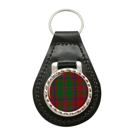 Stewart of Appin Scottish Tartan Leather Key Fob