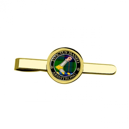 Armstrong Vambraced Scottish Clan Crest Tie Clip