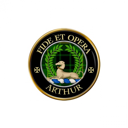 Arthur Modern Scottish Clan Crest Pin Badge