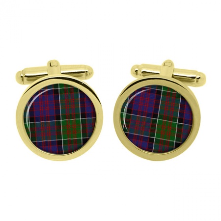 MacDonald of tartanranald Scottish Tartan Cufflinks in Box