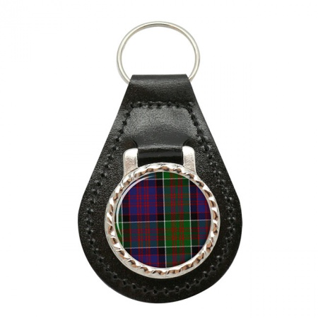MacDonald of Clanranald Scottish Tartan Leather Key Fob