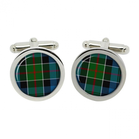 Colquhoun Scottish Tartan Cufflinks in Box