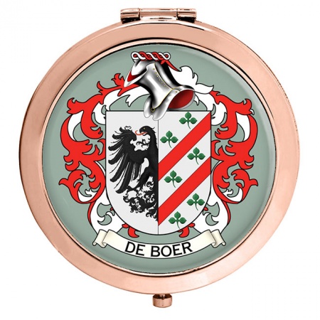 de Boer (Netherlands) Coat of Arms Compact Mirror