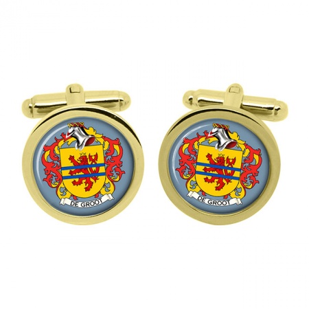 de Groot (Netherlands) Coat of Arms Cufflinks