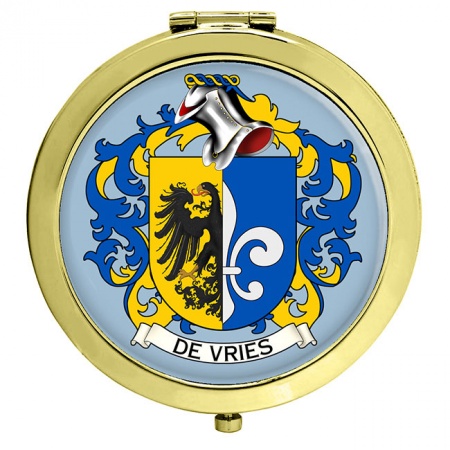 de Vries (Netherlands) Coat of Arms Compact Mirror