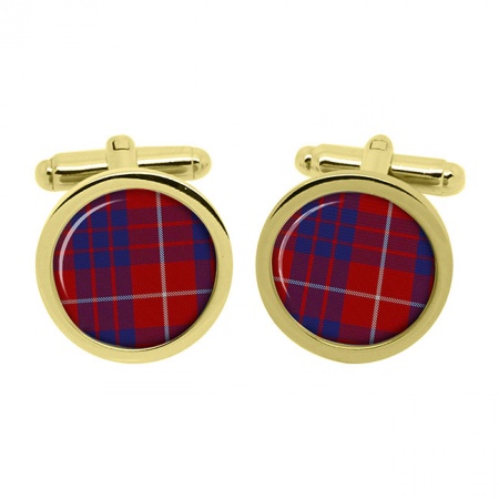 Hamilton Scottish Tartan Cufflinks in Box