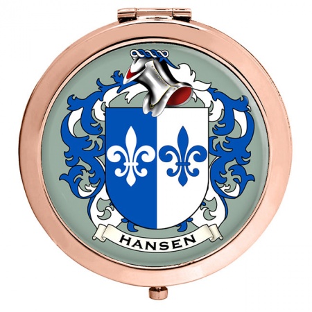 Hansen (Denmark) Coat of Arms Compact Mirror