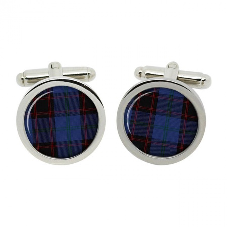 Hume Scottish Tartan Cufflinks in Box