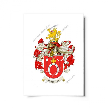 Kamiński (Poland) Coat of Arms Print