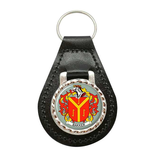 Bakker (Netherlands) Coat of Arms Key Fob