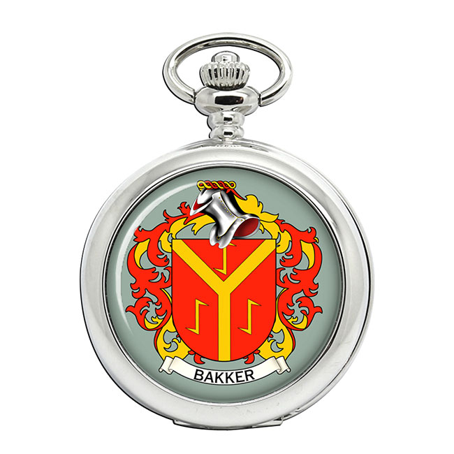 Bakker (Netherlands) Coat of Arms Pocket Watch