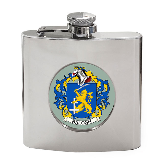 Balogh (Hungary) Coat of Arms Hip Flask