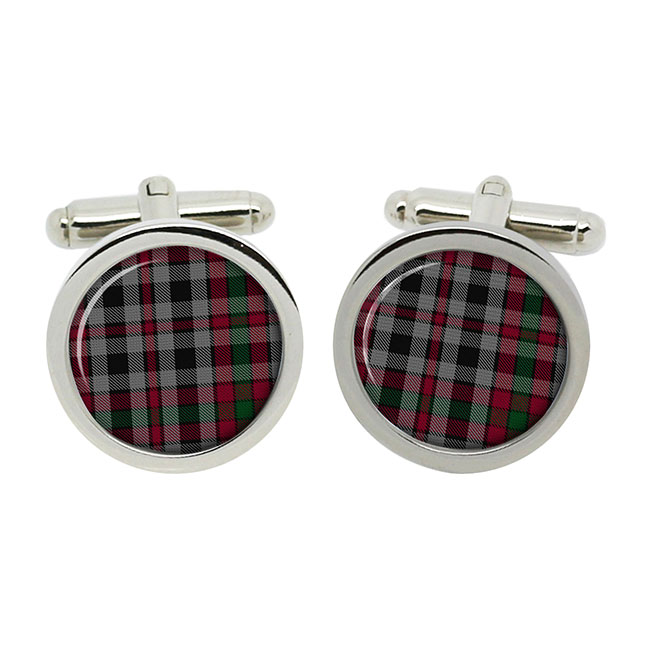 Borthwick Scottish Tartan Cufflinks in Box