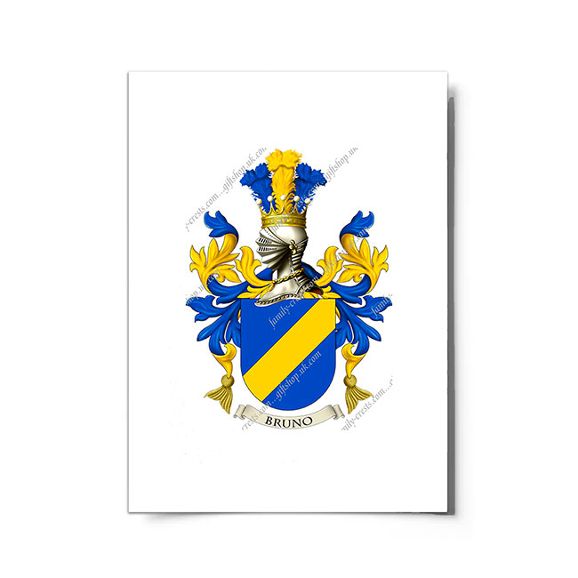 Bruno (Italy) Coat of Arms Print