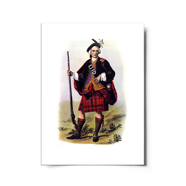 Cameron Modern Scottish Clansman Ready to Frame Print