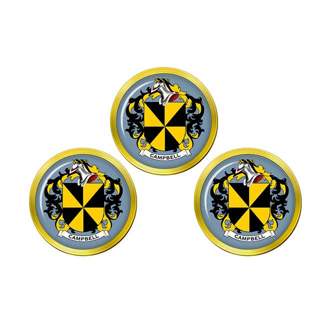 Campbell (Scotland) Coat of Arms Golf Ball Markers - Family Crests