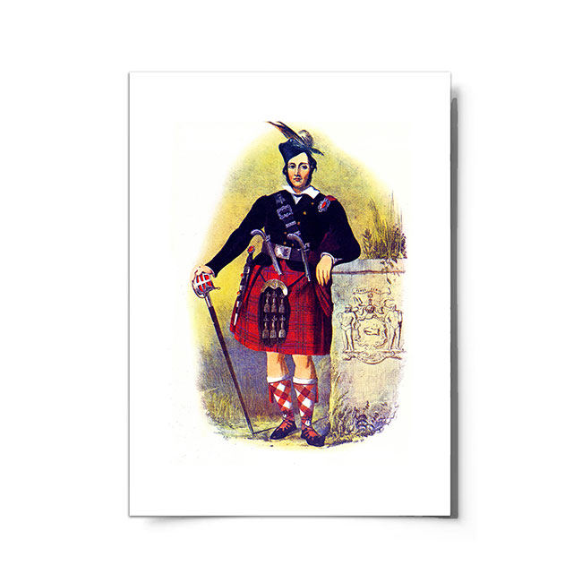 Chisholm Scottish Clansman Ready to Frame Print