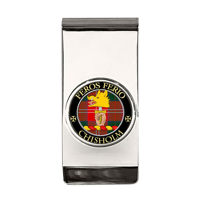 Chisholm Scottish Clan Crest Money Clip