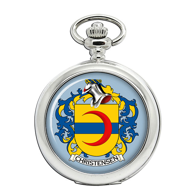 Christensen (Denmark) Coat of Arms Pocket Watch