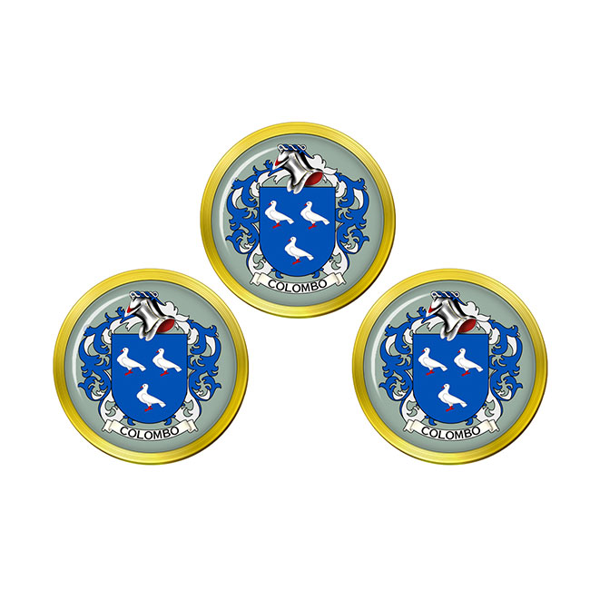 Colombo (Italy) Coat of Arms Golf Ball Markers - Family Crests