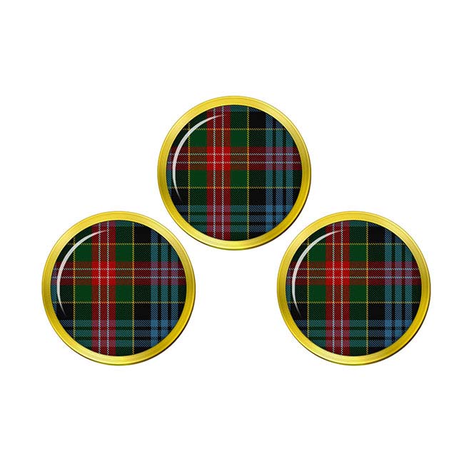 Comyn Scottish Tartan Golf Ball Markers