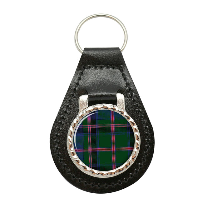 Cooper Scottish Tartan Leather Key Fob