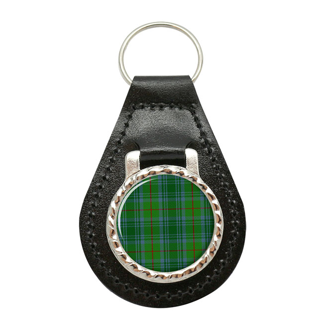 Cranston Scottish Tartan Leather Key Fob