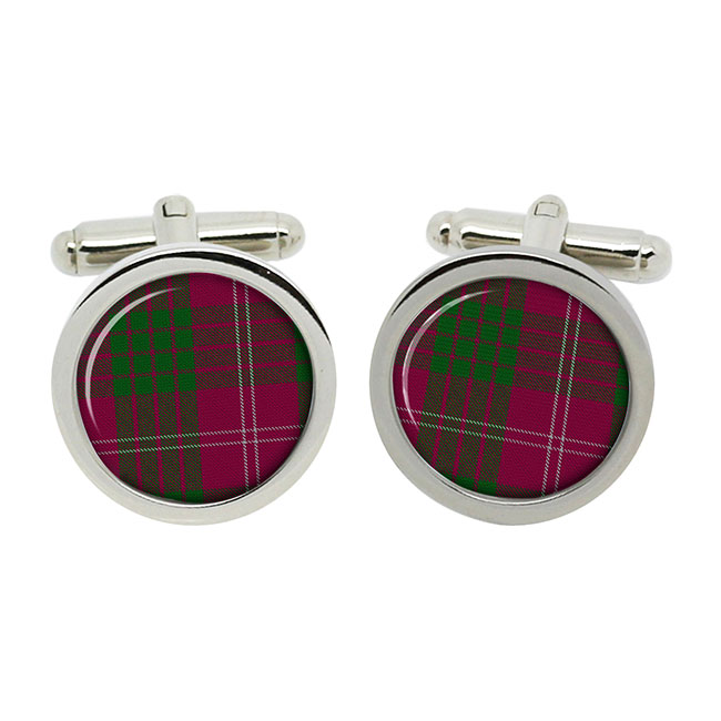 Crawford Scottish Tartan Cufflinks in Box