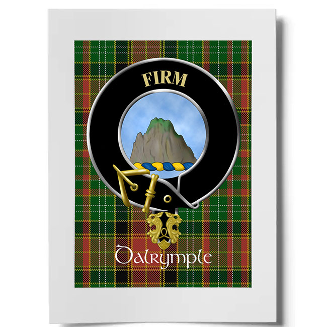 Dalrymple Scottish Clan Crest Ready to Frame Print