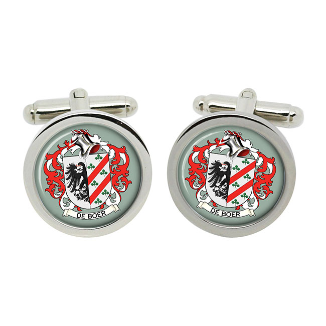 de Boer (Netherlands) Coat of Arms Cufflinks