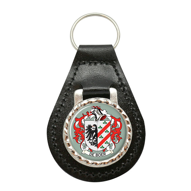 de Boer (Netherlands) Coat of Arms Key Fob