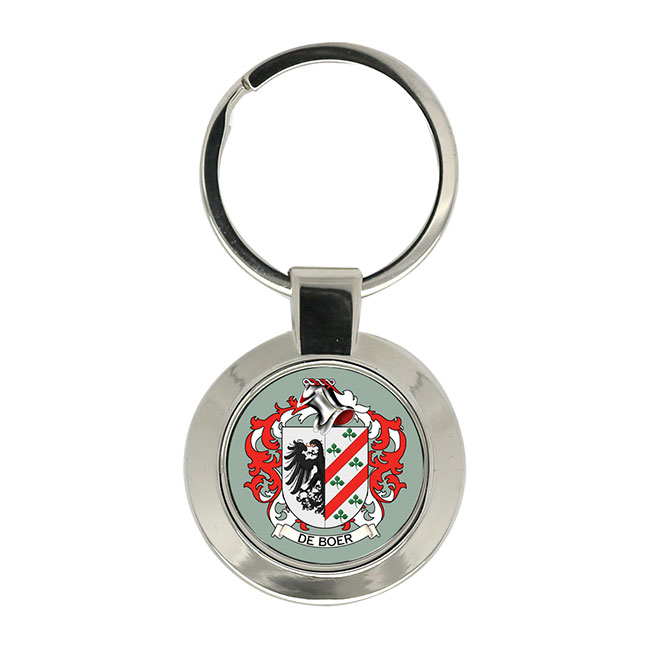 de Boer (Netherlands) Coat of Arms Key Ring