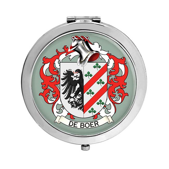 de Boer (Netherlands) Coat of Arms Compact Mirror