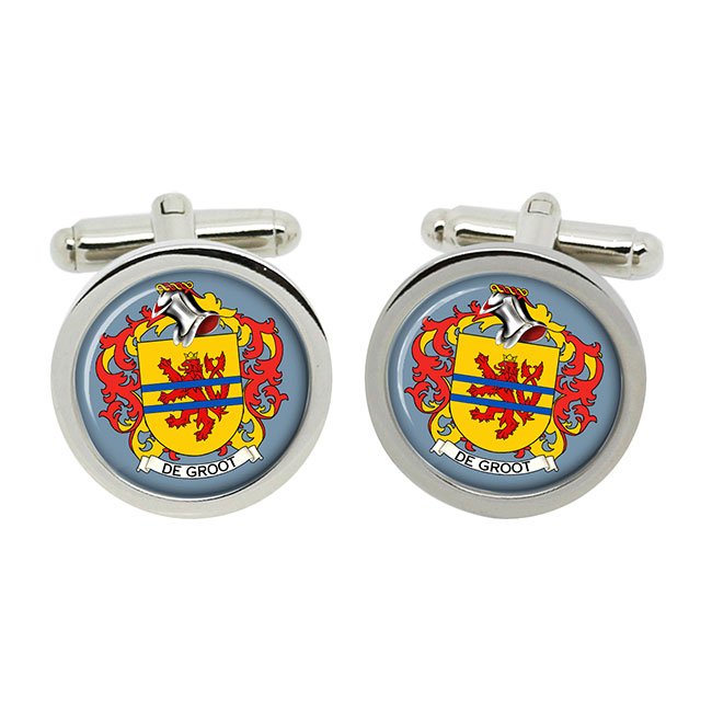 de Groot (Netherlands) Coat of Arms Cufflinks