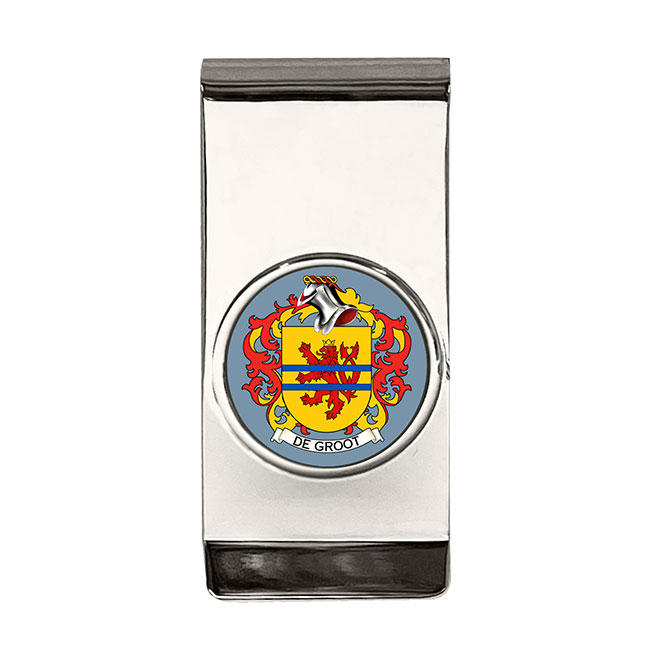 de Groot (Netherlands) Coat of Arms Money Clip