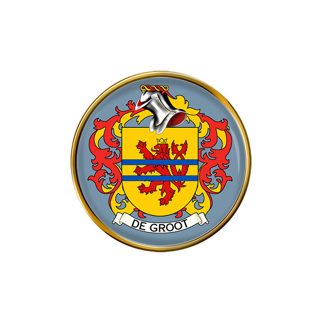 de Groot (Netherlands) Coat of Arms Pin Badge