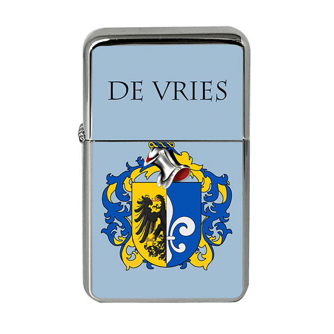 de Vries (Netherlands) Coat of Arms Flip Top Lighter