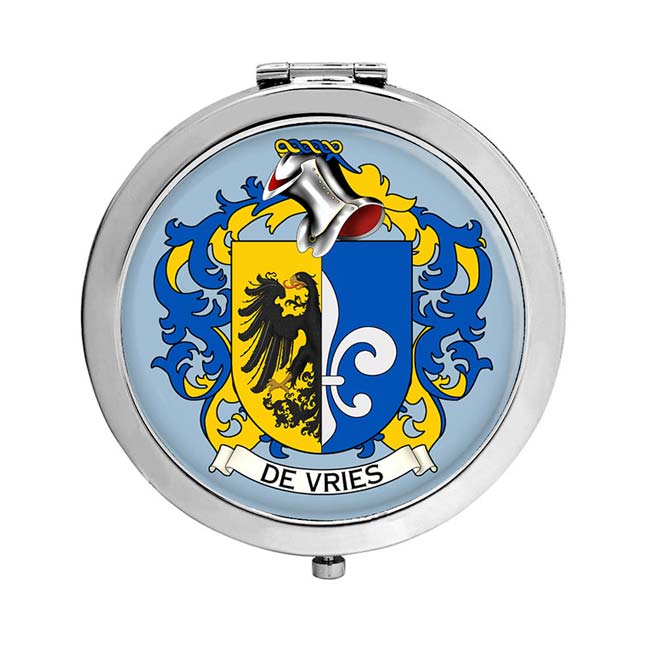 de Vries (Netherlands) Coat of Arms Compact Mirror