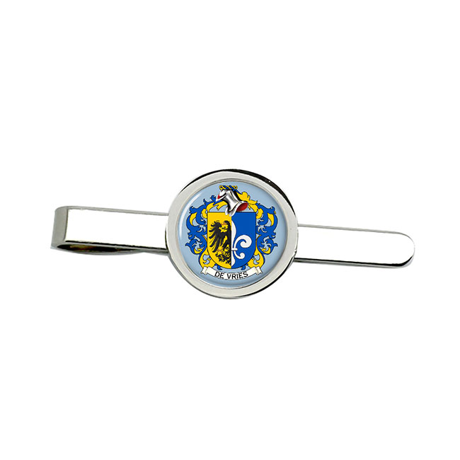 de Vries (Netherlands) Coat of Arms Tie Clip